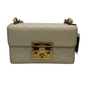 Tan Gucci  Padlock Shoulder bag